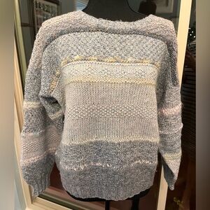 RARE Vintage Victoria Gibson Handknit Scotland Wool Sweater